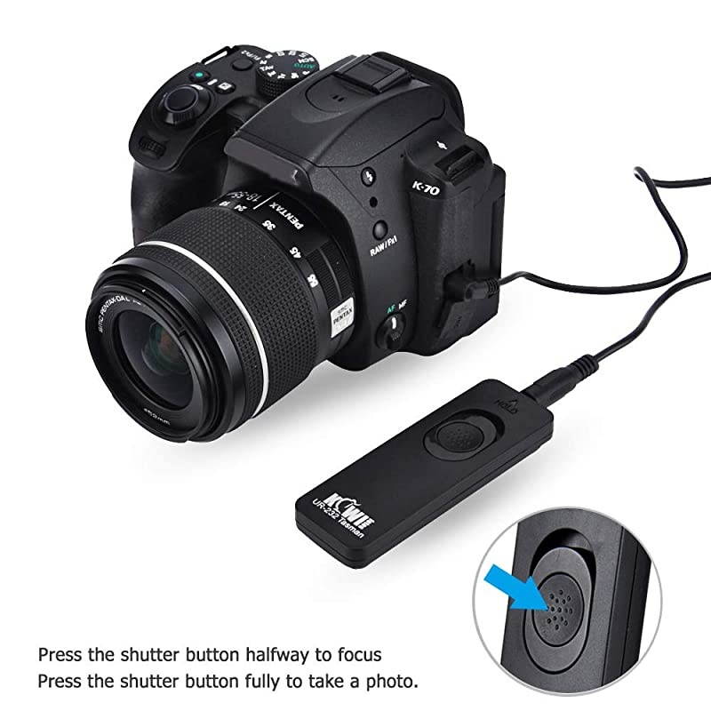 RS60E3 Remote Switch Shutter Release Cord for Canon EOS Rebel T6 T7 T5 T8i T7i T6s T6i T5i T4i T3i T2i T1i SL3 SL2 SL1EOS 90D 80D 70D 77D 60DEOS RP R M5 M6 Mark II SX70 HS SX60 HS More