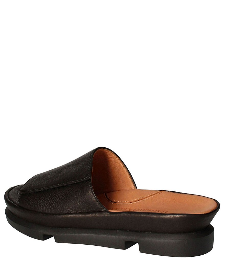 L'Amour Des Pieds Vester Leather Wedge Slides