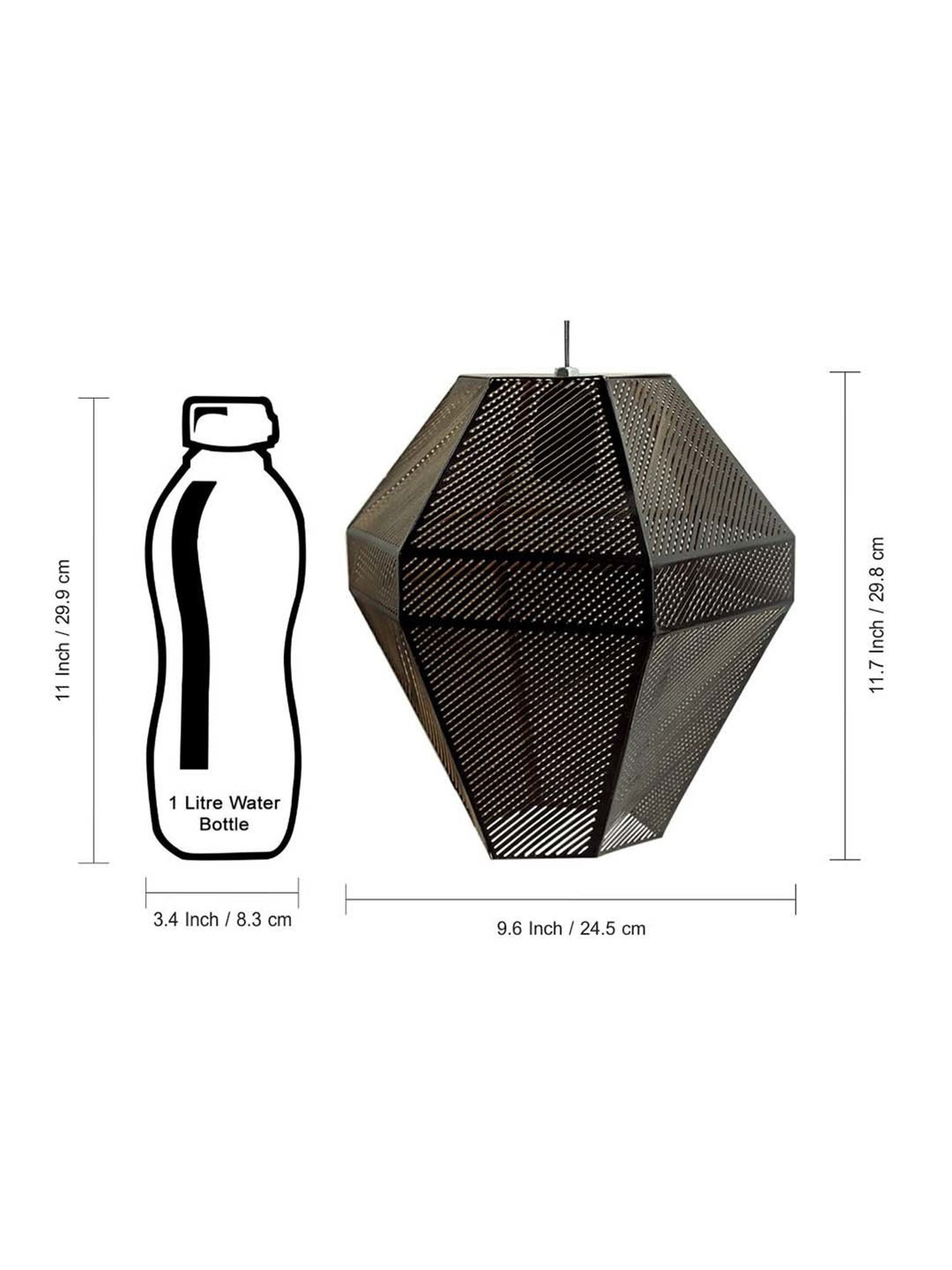 Fos Lighting 'Dish' Antique Gold & White Brass 5-In-1 Hanging Light