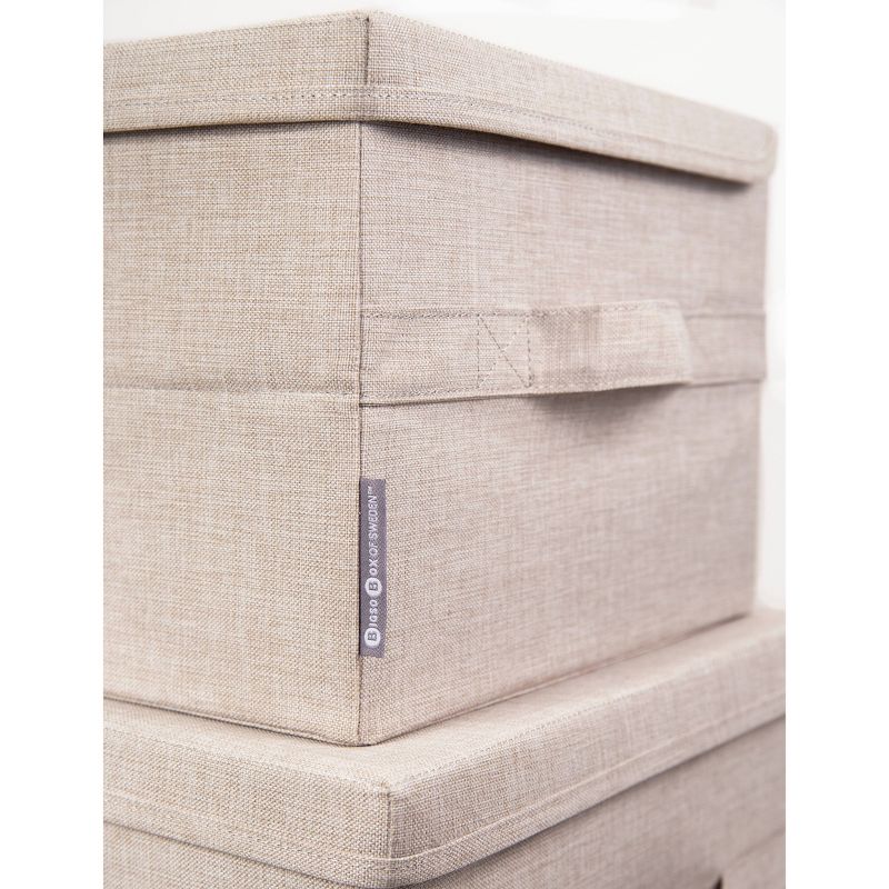 Bigso Box of Sweden Storage Box Knock Down Medium Beige