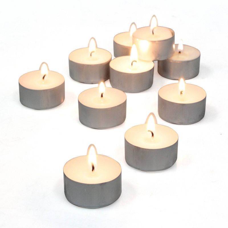 50pk Long Burning Tealight Candles - Stonebriar Collection