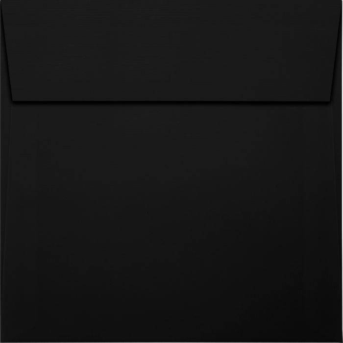 5 x 5 Square Envelopes - Black Linen (50 Qty.)