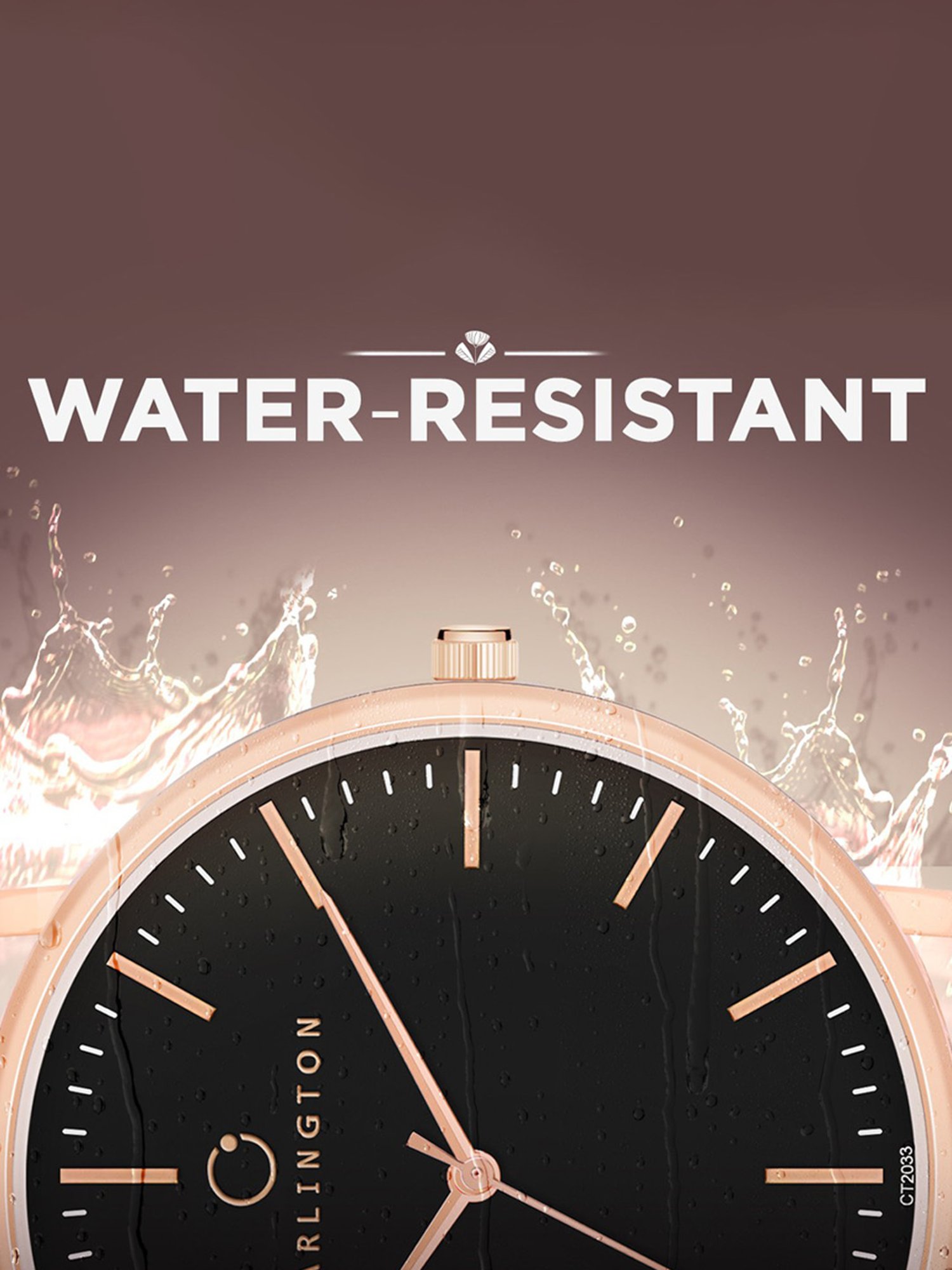 Carlington Iconic 2033 RoseBlack Analog Watch for Women