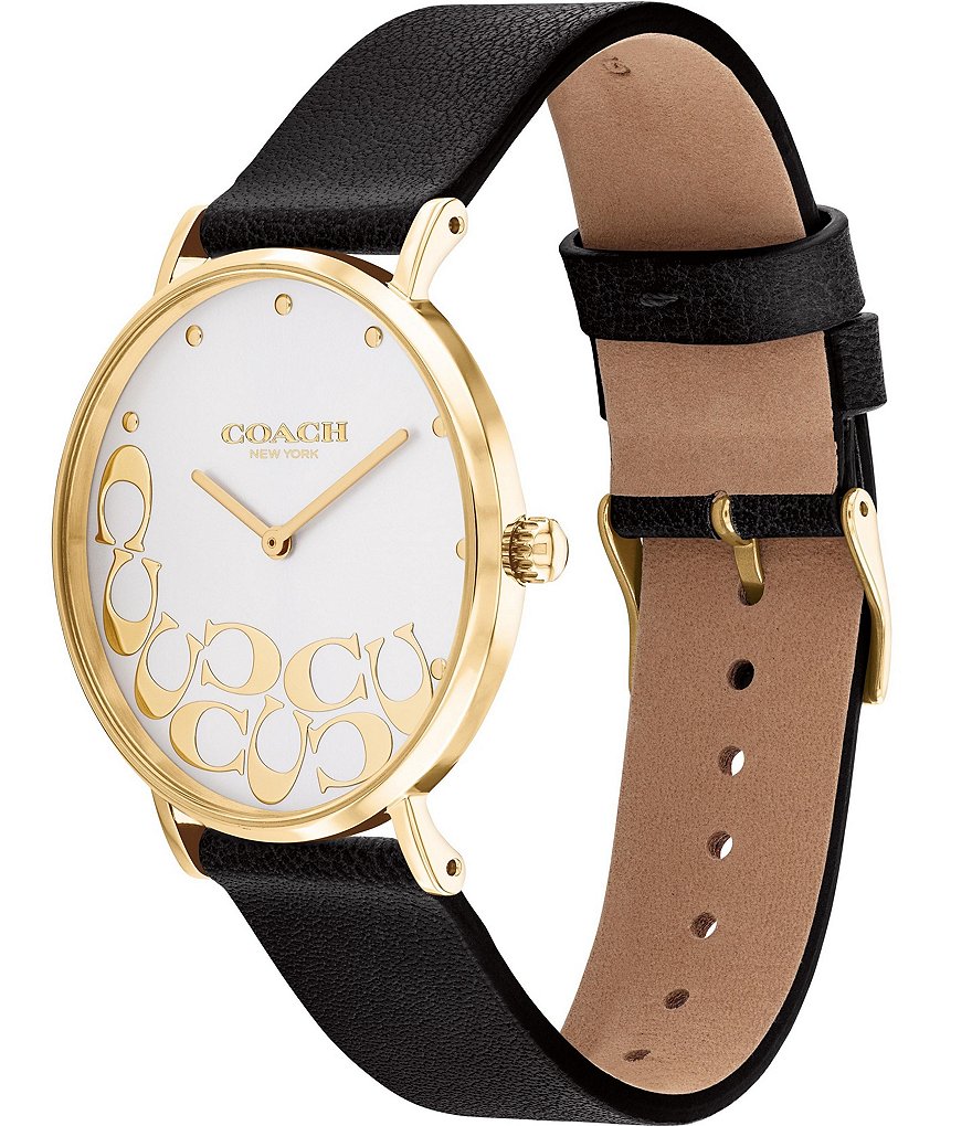 COACH Perry Leather Strap Watch