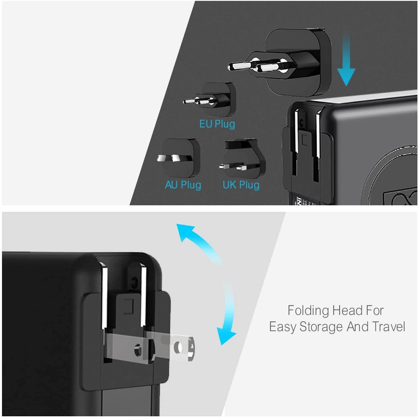 INFINACORE Pandora Portable Power Bank Charger (P3) Global Wireless Charger usb type c wall charger usb c battery pack power delivery Fast Charge Phone Laptop Charger Travel with LED Display (Black)