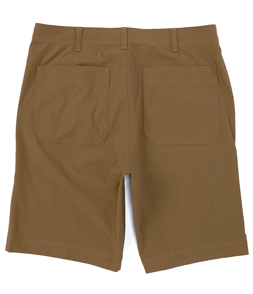 Roundtree & Yorke 9#double; Inseam Flat Front Performance Tech Zip Shorts