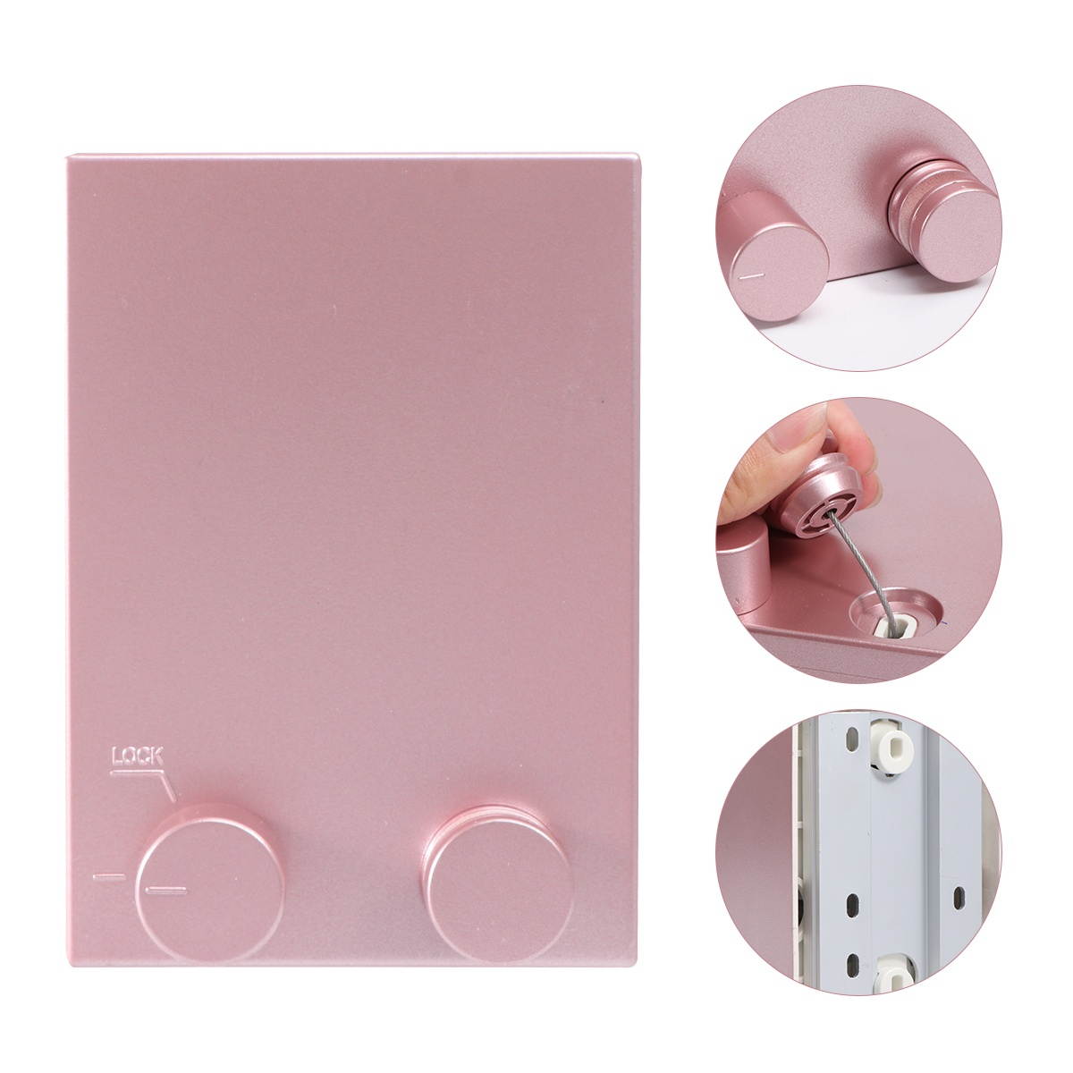 1PC Clothesline Invisible Shrinkage Clothes Hanging String Indoor Wall Hanging Clothesline Retractable Household Clothing Hanging Rope for Balcony Home White No Punching Punching Style