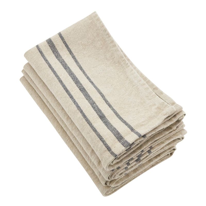 Saro Lifestyle Sidelined Linen Napkin  (set of 4)