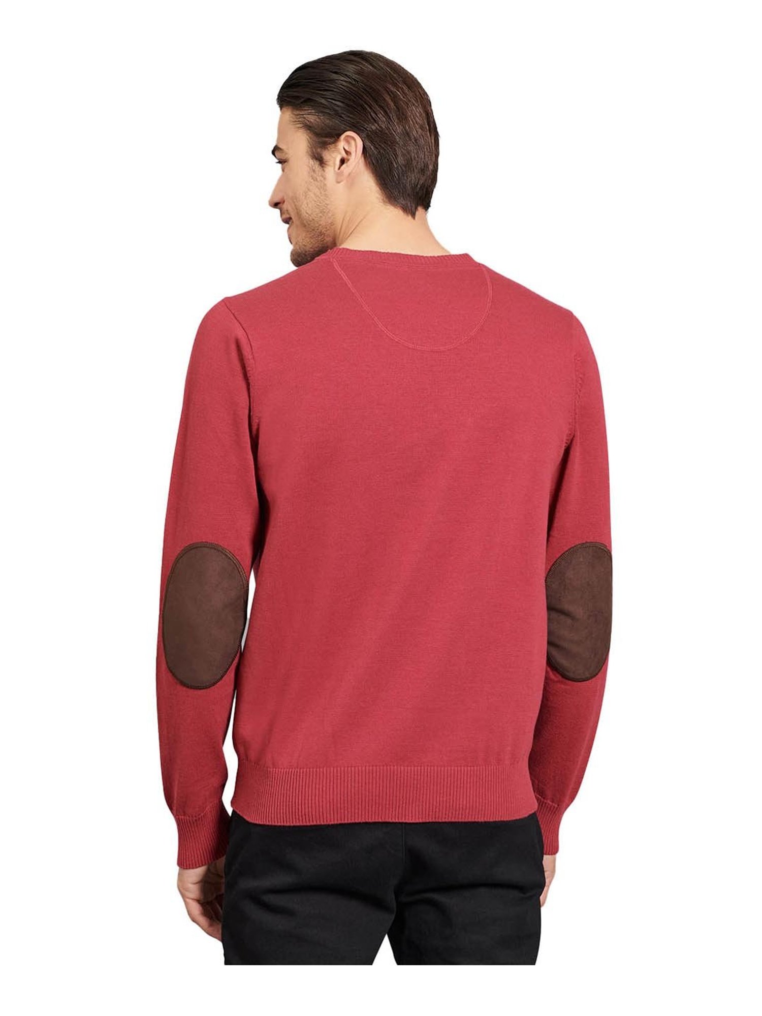Beverly Hills Polo Club Maroon Regular Fit Sweater