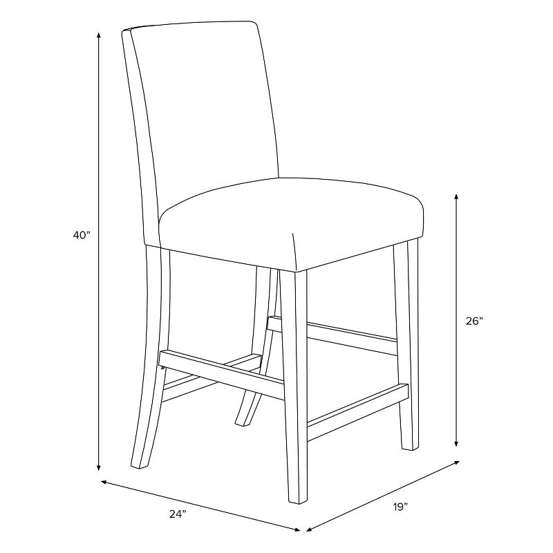 Counter Height Barstool Sadie Stripe Lavender - Skyline Furniture