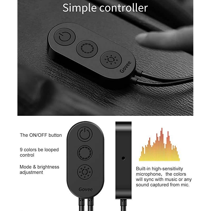 Interior Car Lights, LED Car Strip Lights with Two-Line Waterproof Design, 48 LEDs App Control Car Light Kit, DIY Mode and Music Sync Under Dash Car Lighting with Car Charger, DC 12V