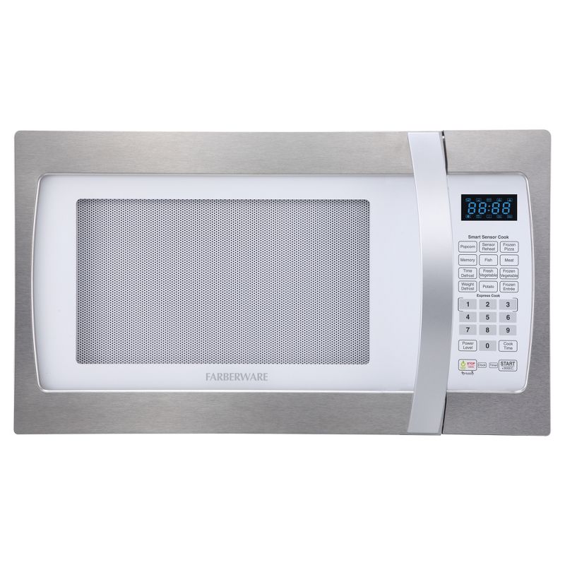 Farberware 1.3 Cu. Ft. 1100 Watt Microwave Oven - Stainless Steel