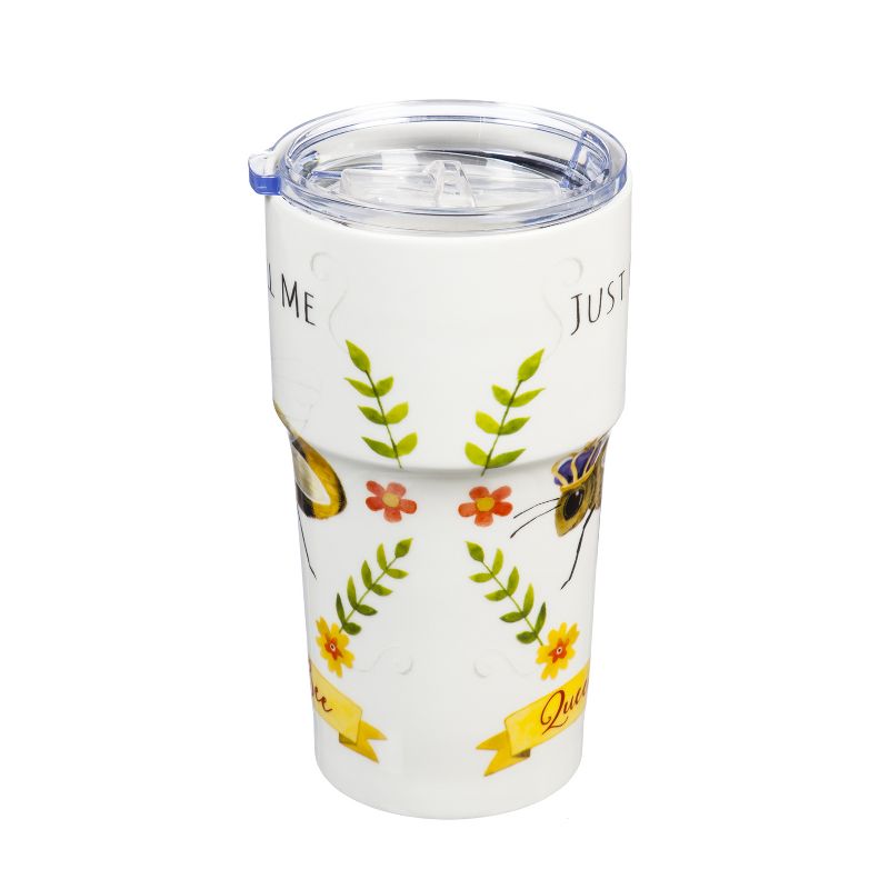 Evergreen Cypress Home Ceramic Travel Cup 17oz. ,withbox Forrest Friends