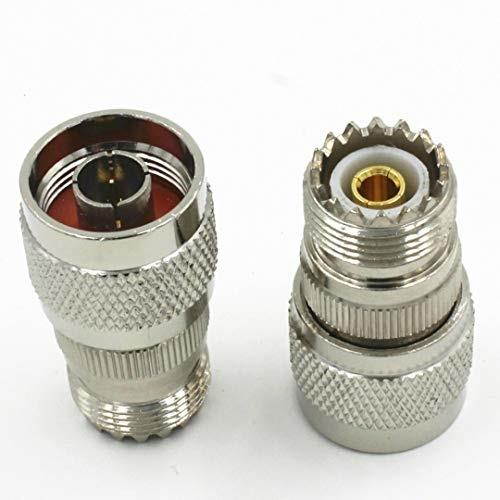 1* new n type male plug to uhf pl259 female so239 adapter connector high quality quick ship from us
