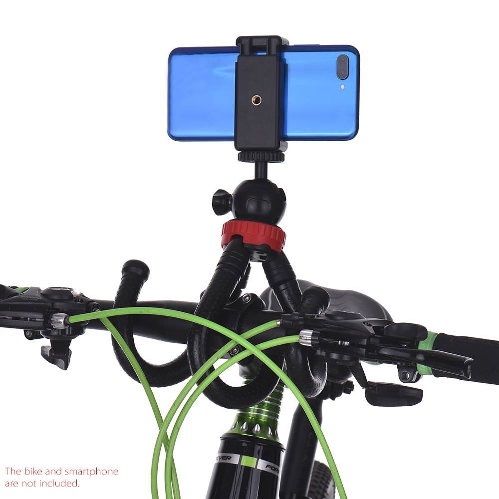 Flexible Octopus Tripod with 360&deg; Ball Head Phone Holder Phone Remote Controller for GoPro Heor 6/5/4/3+/3 Yi Action Camera for Canon Nikon Sony DSLR for iPhone Samsung HUAWEI 57-87mm Width Smartphone