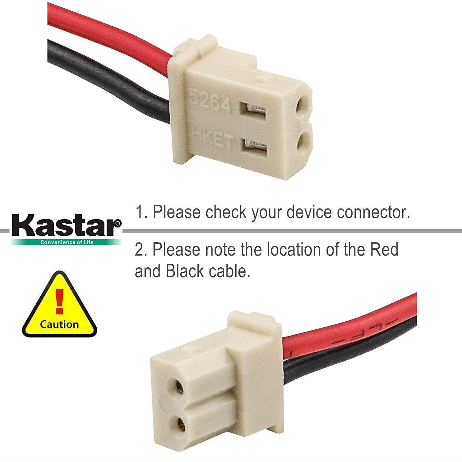 Kastar BT183482 / BT283482 Cordless Phone Battery Ni-MH 2.4V 600 mAh Replacement for Vtech LS6475-3 Vtech DS6401 DS6421 DS6422 DS6472 LS6405 LS6425 LS6426 LS6476 Vtech 89-1348-01-00 DECT Handset
