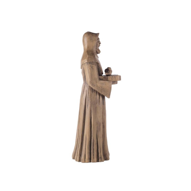 36" Indoor/Outdoor Resin St. Francis Garden Statue Brown - Alfresco Home LLC