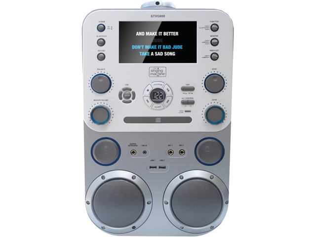 THE SINGING MACHINE STVG888 CD+G/MP3/CD/MP3+G Karaoke Player with Bluetooth(R) & 7" Monitor
