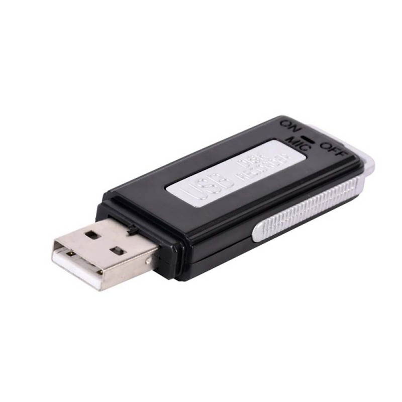 USB Memory Stick Portable Rechargeable 8GB Digital Voice Recorder Record Pen Dictaphone(Black)