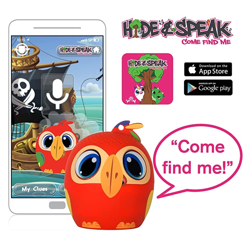 Mini Bluetooth Animal Wireless Speaker for Kids of All Ages True Wireless Stereo Pair with Another TWS Pet for Powerful Rich RoomFilling Sound PollyPhonicParrot