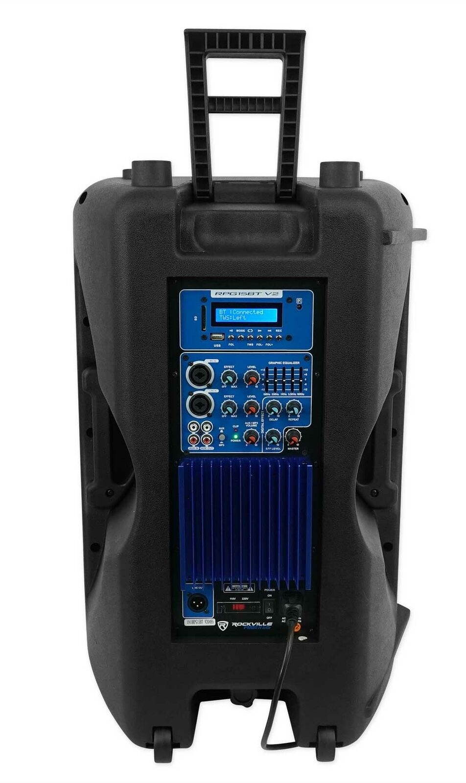 RPG15BT V2 15" Powered 1000W DJ PA Speaker BlueTooth/Wireless/Remote