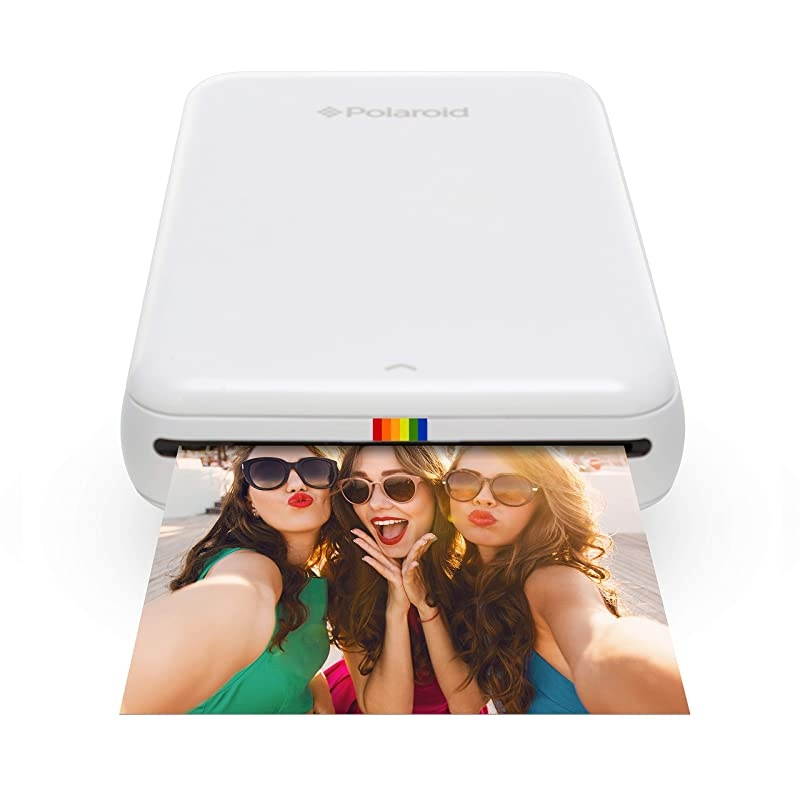 Polaroid ZIP Wireless Mobile Photo Mini Printer (White) Compatible w/ iOS & Android, NFC & Bluetooth Devices
