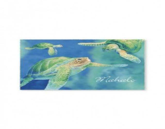 Swimming Honu Mahalo Cards 10-Pack