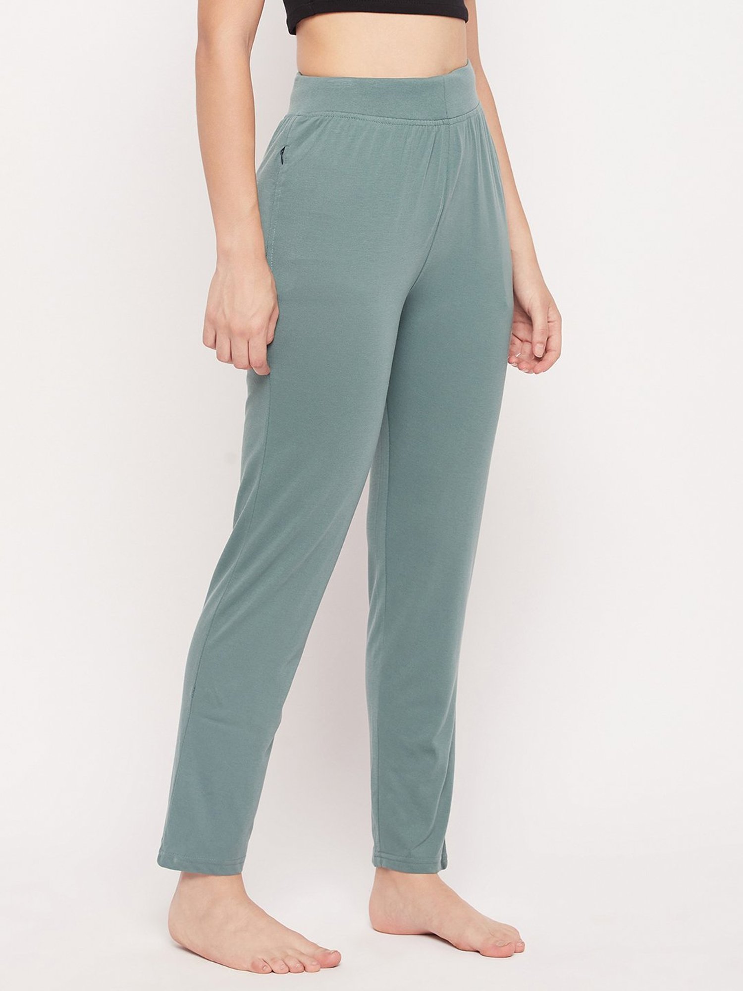 Okane Dusty Green Mid Rise Lounge Pants
