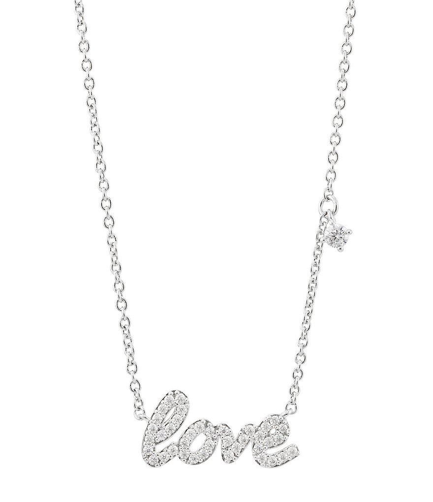 Nadri Love Script Pendant Necklace