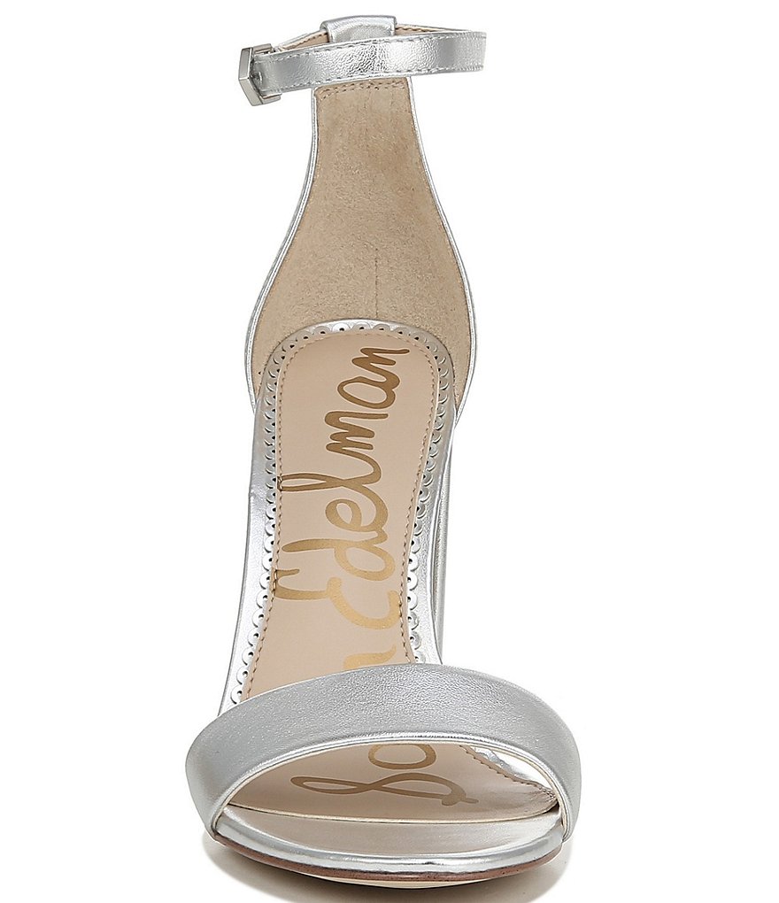 Sam Edelman Yaro Leather Ankle Strap Block Heel Dress Sandals