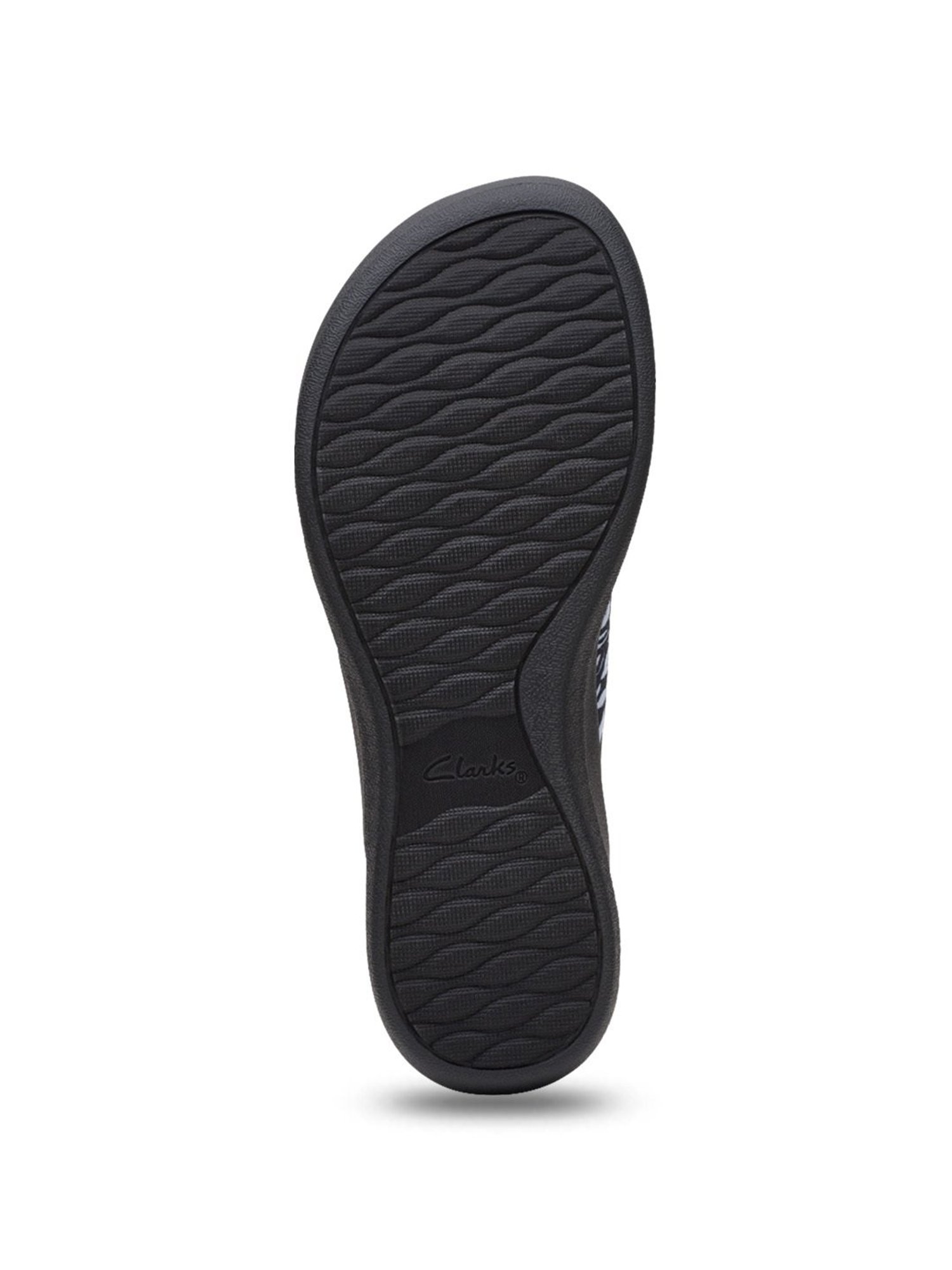 Clarks Women's Arla Glison 2 Black Thong Wedges