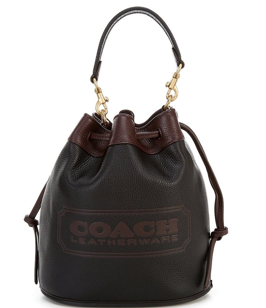 Dooney & Bourke Saffiano Collection Drawstring Bucket Bag
