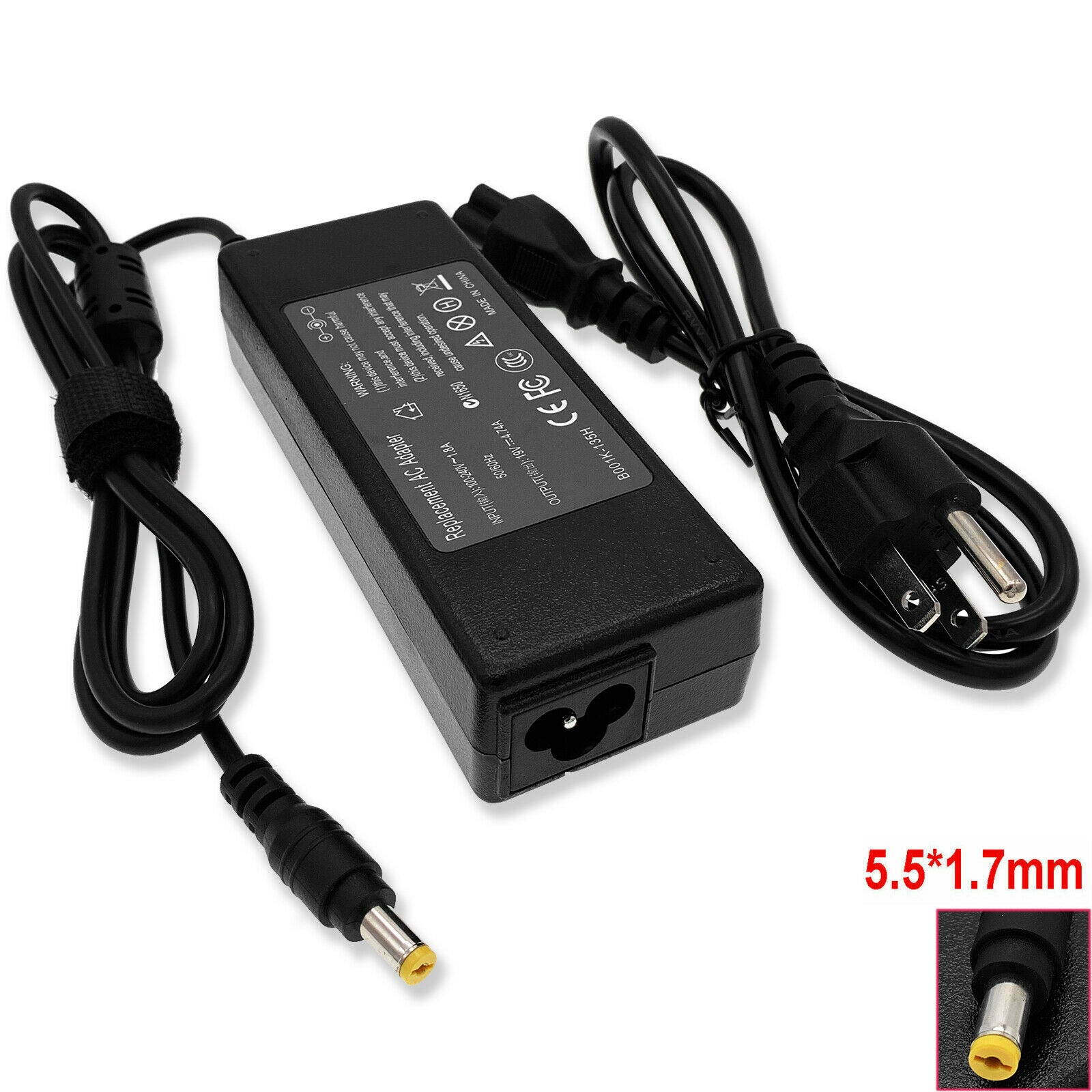Antoble AC Adapter Charger Cable Cord for Gateway MS2370, NE51B18u, VG70 Laptops Power Supply