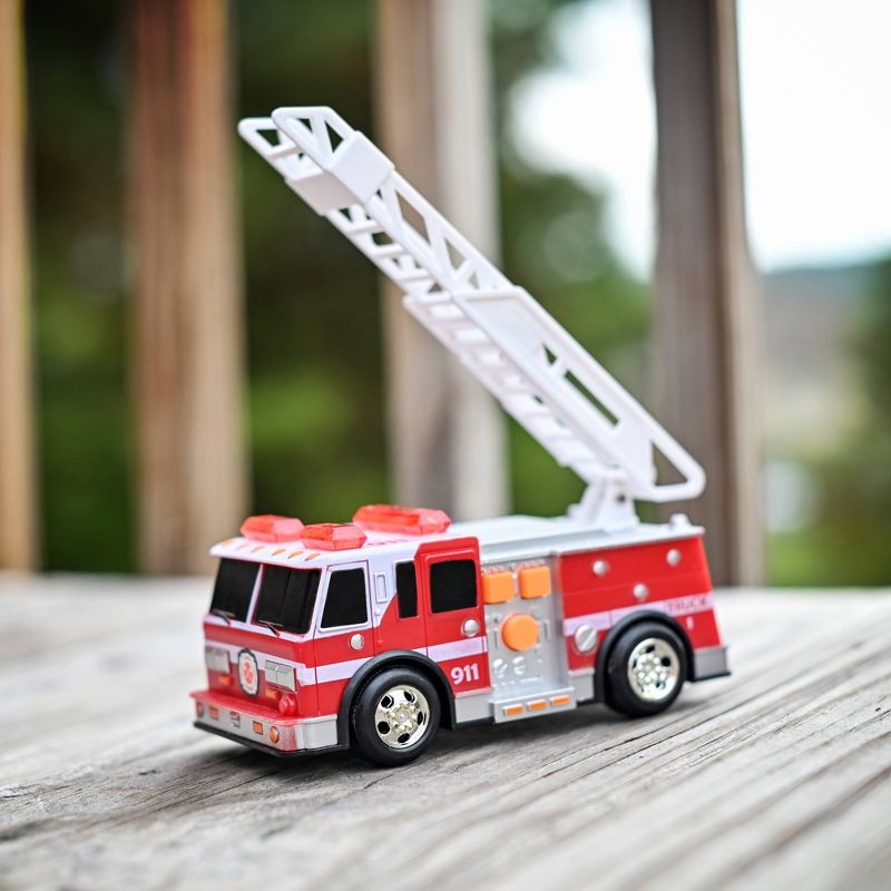 Maxx Action Lights & Sounds Fire Station Playset with Two Mini Rescue Vehicles and Working Intercom