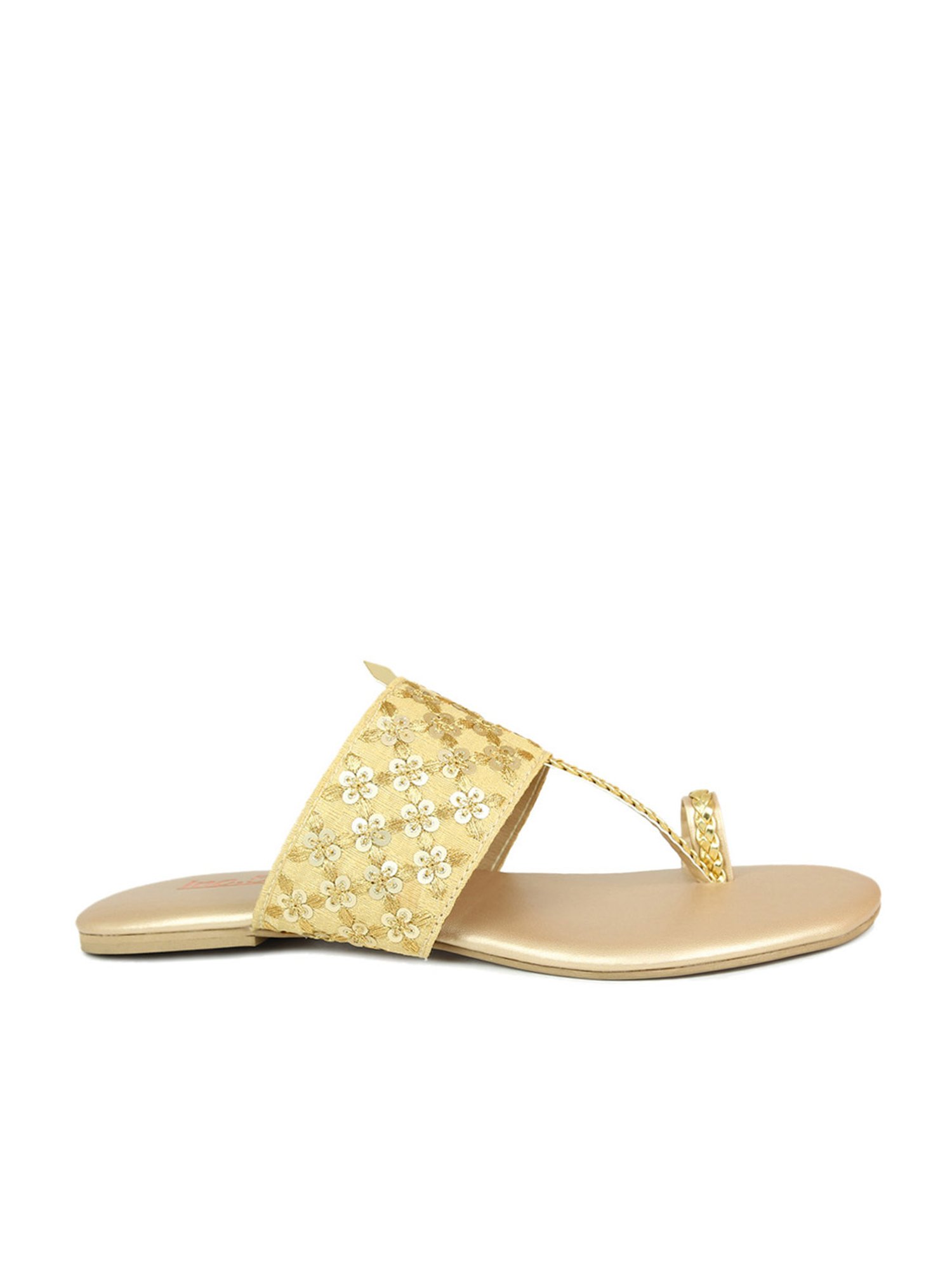 Inc.5 Women's Gold Toe Ring Sandals