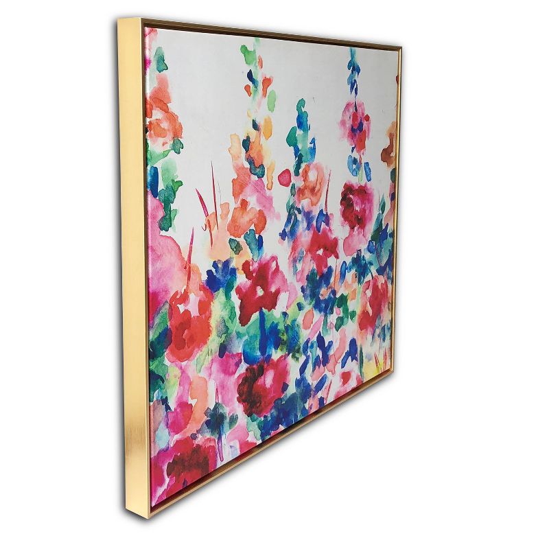 29" x 29" Happy Garden Floating Framed Wall Canvas - Gallery 57