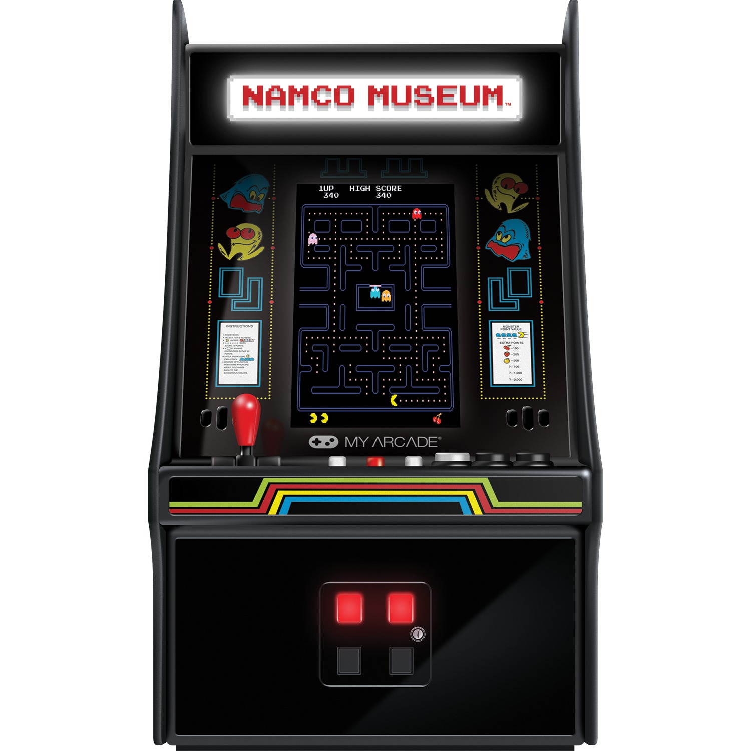 My Arcade Namco Museum Mini Player 10" Collectible Retro Arcade Machine: 20 Arcade Games: Pac-Man, Dig Dug, Galaga, Galaxian, Rolling Thunder, and more