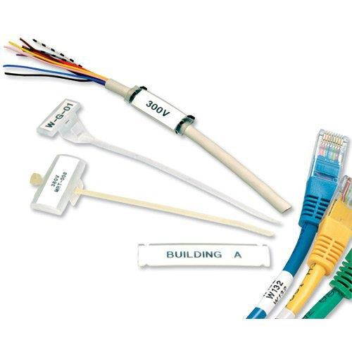 Sanford 18445 Black on White Label Printer Tape, 19mm Width, 5.5m Length