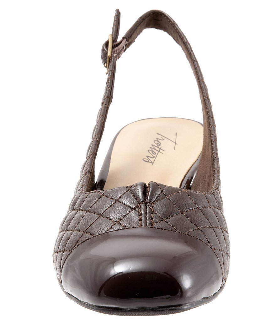 Trotters Dea Quilted Leather Sling Pumps