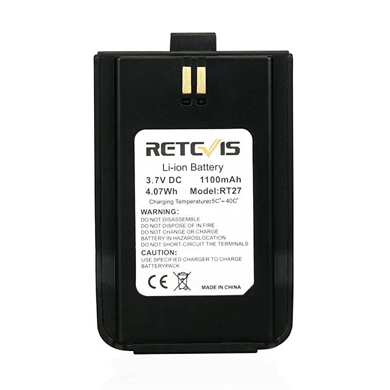 RT27 2 Way Radio Battery 37V 1100mAh Original Liion Replacement Battery Compatible with  RT27 RT27V Walkie Talkies 1 Pack