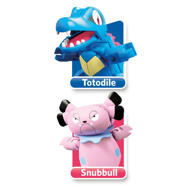 Mega Construx Pokemon Totodile vs. Snubbull Construction Set