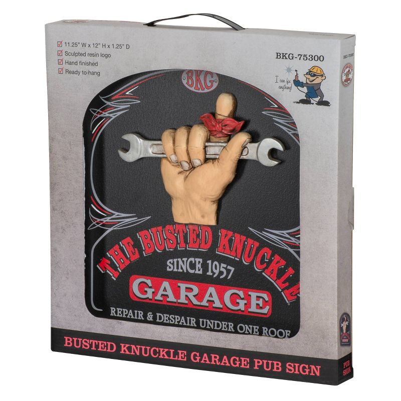 Pub Decorative Accent Sign - The Busted Knuckle Garage