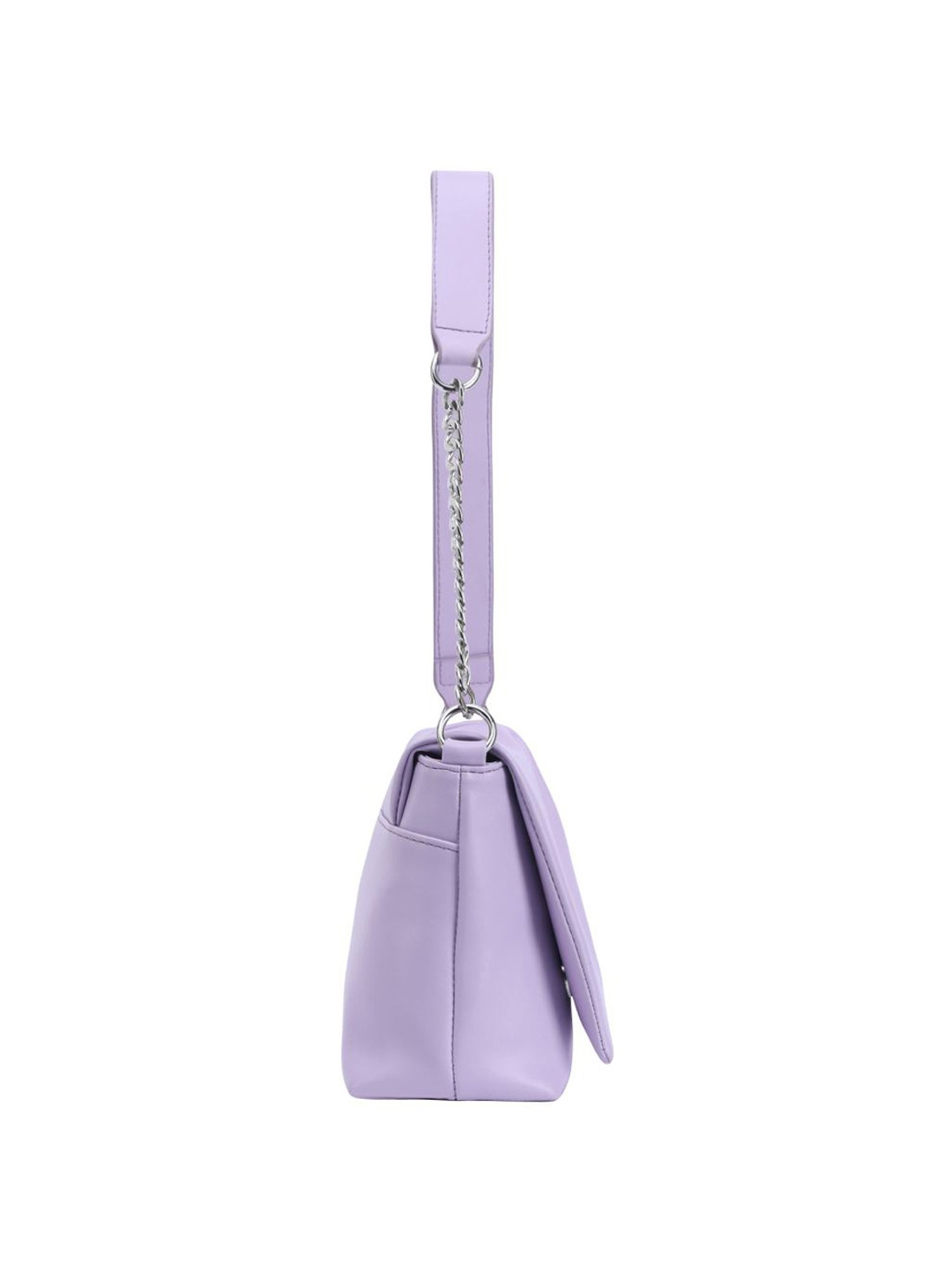 Lino Perros Lavender Solid Medium Shoulder Bag