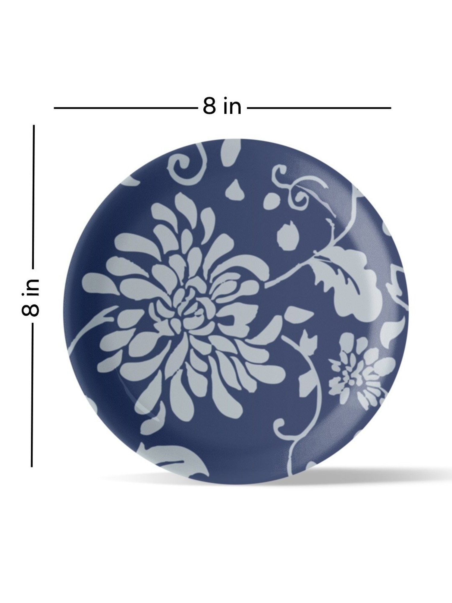 Nestroots Indigo Heritage Multicolor Porcelain Wall Plate