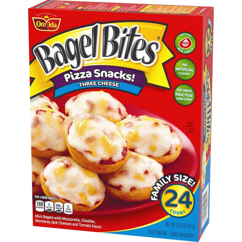 Bagel Bites Three Cheese Frozen Pizza - 24ct/18.6oz