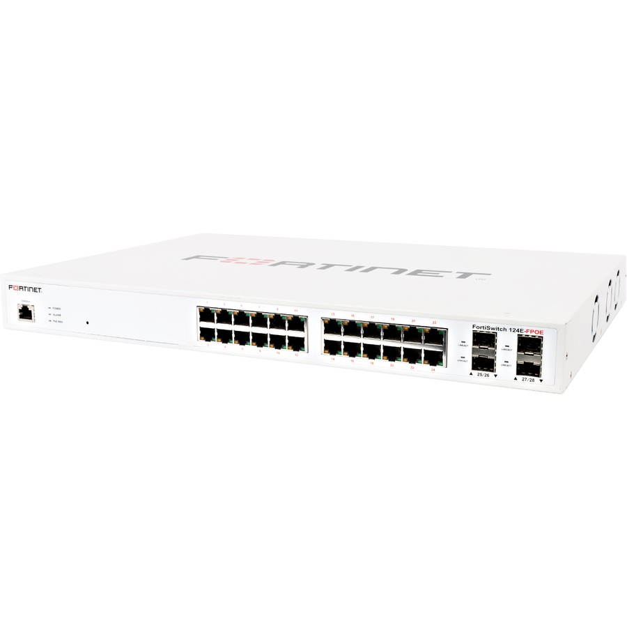 Fortinet FortiSwitch 124E-FPOE 24 Port Layer 2 Gigabit Ethernet Switch - FS-124E-FPOE