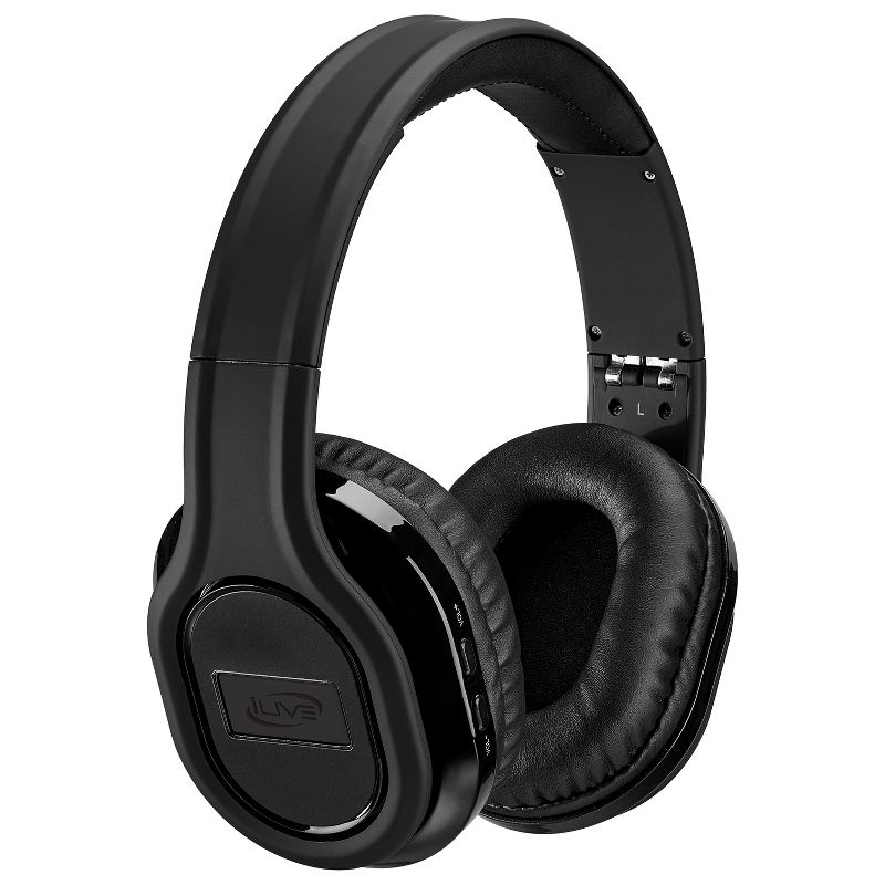 iLive Audio Bluetooth Noise Cancelling Headphones with Audio Line In - Black (IAHP87B)
