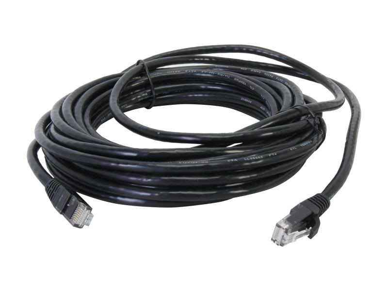 C2G 27155 Cat6 Cable - Snagless Unshielded Ethernet Network Patch Cable, Black (25 Feet, 7.62 Meters)