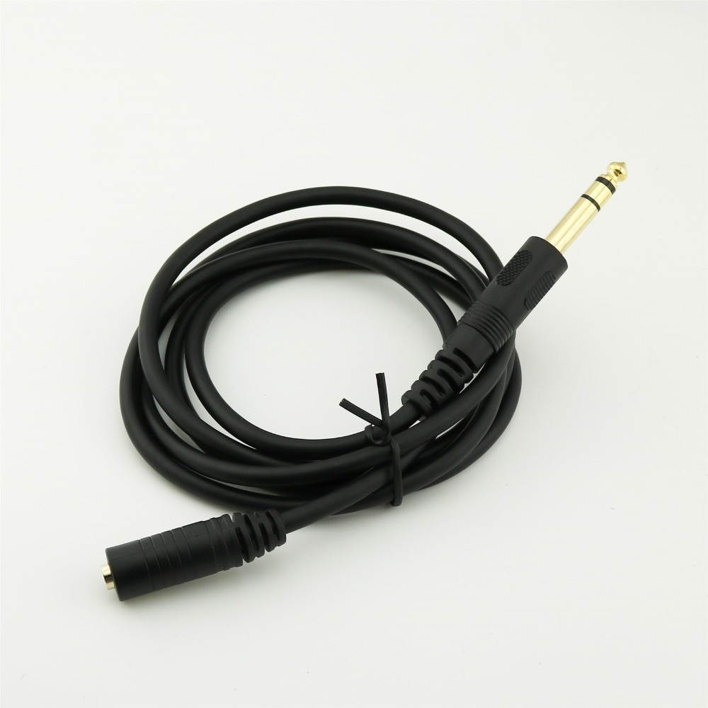 1pcs TRS 3.5mm 1/8" Female to Stereo 1/4" 6.35mm Male Audio AUX Adapter Cable 1.5m