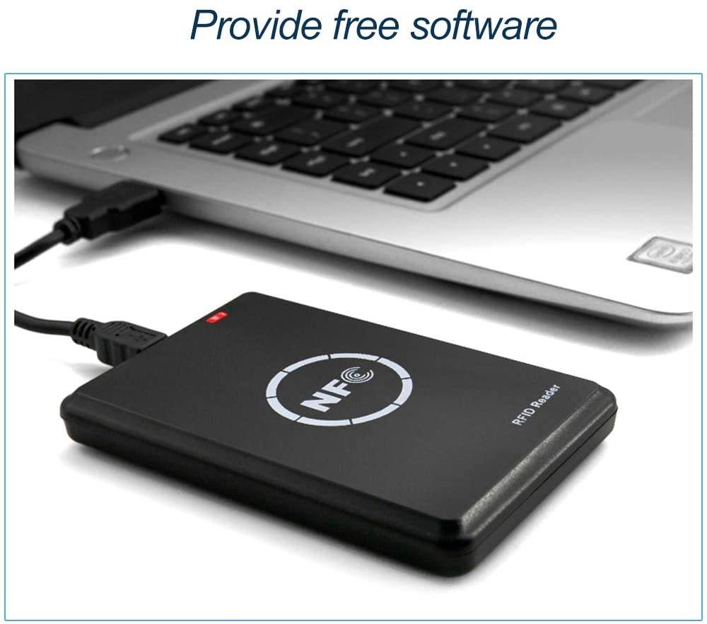 NFC Smart RFID Copier/Writer/Readers/Duplicator 125KHz 13.56MHz USB Programmer Key fob Cards Reader Writer + T5577 / EM4305 UID Writable Keychains